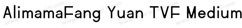 AlimamaFang Yuan TVF MediumRound字体转换